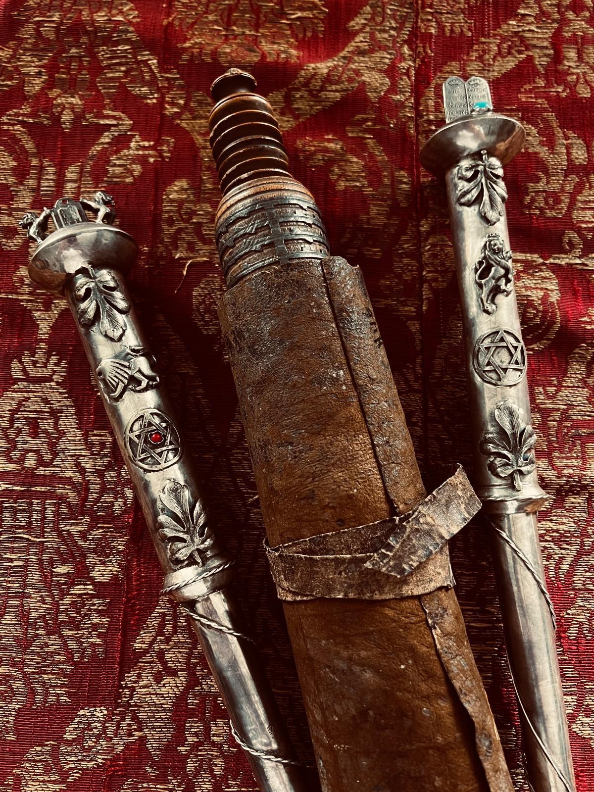 Antique Judaica Torah Esther Scroll Pre-Expulsion Iberian Peninsula Spain 1470 For Sale 1
