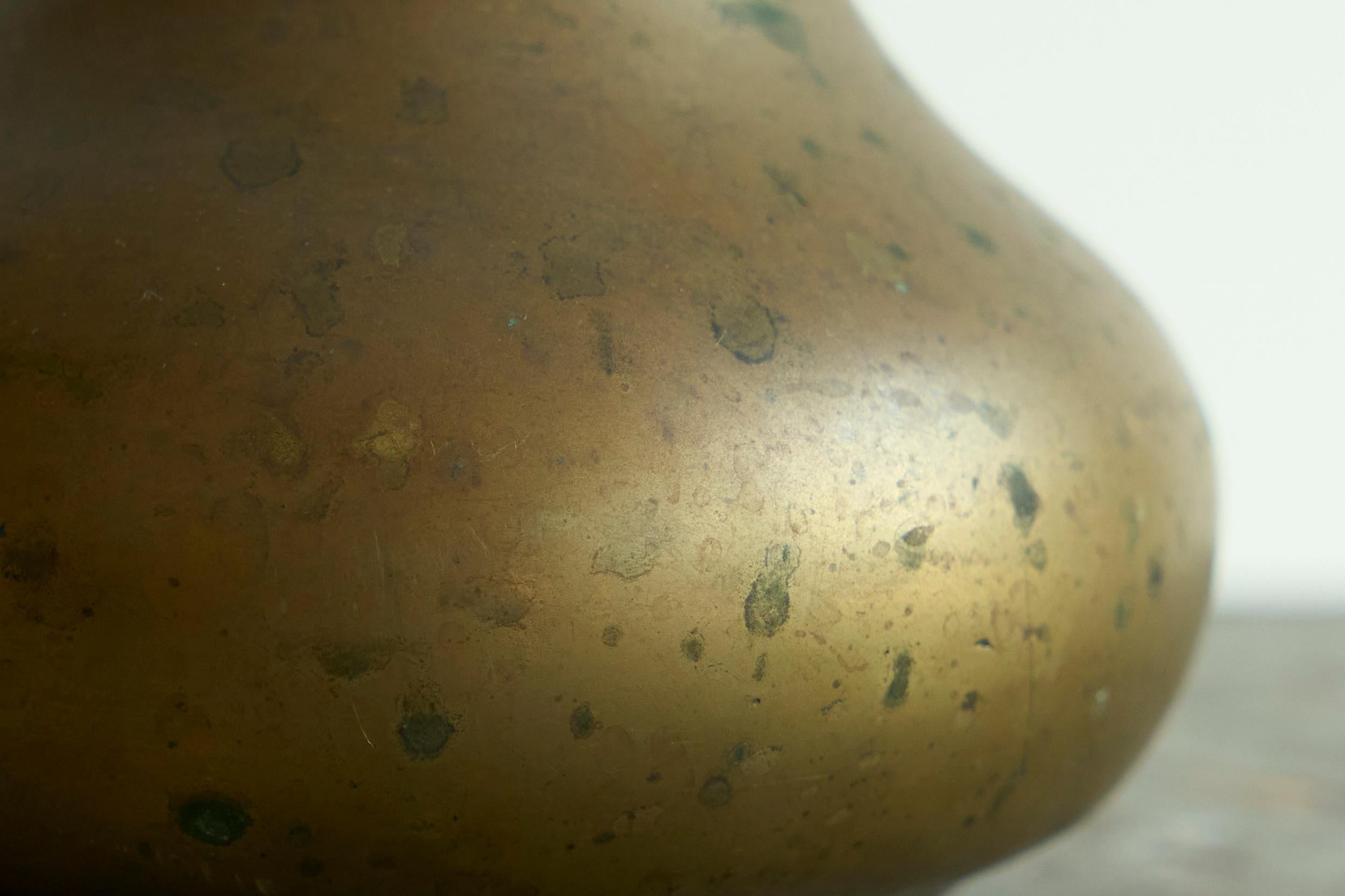 Antique Jug in Heavy Solid Cast Brass 19th Century For Sale 2