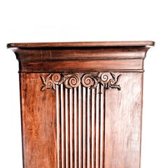 Antique Jugend Wardrobe in Painted Pine from Sweden, Early 1900s