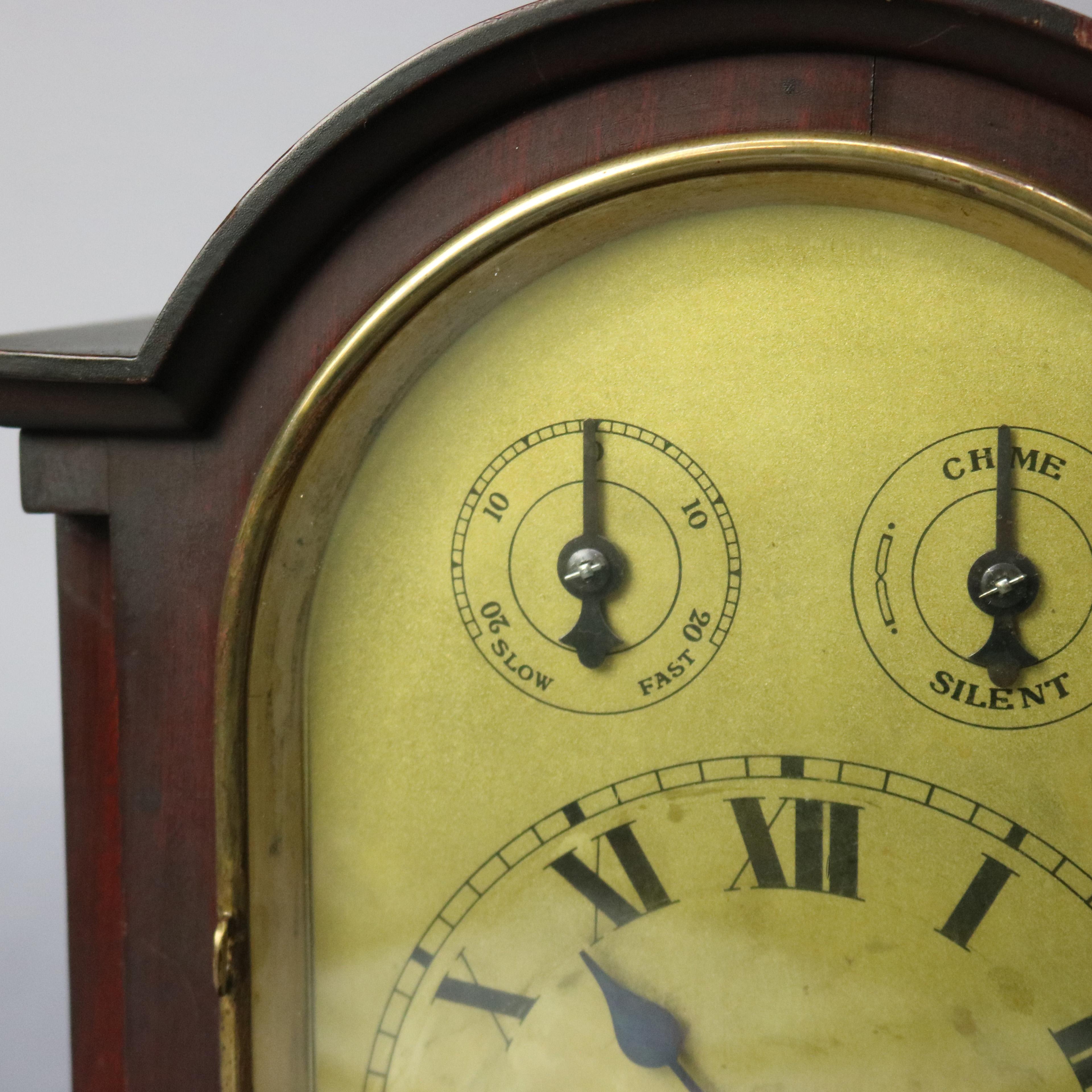 Antique Junghans Style Mahogany Bracket Mantel Clock, circa 1910 at