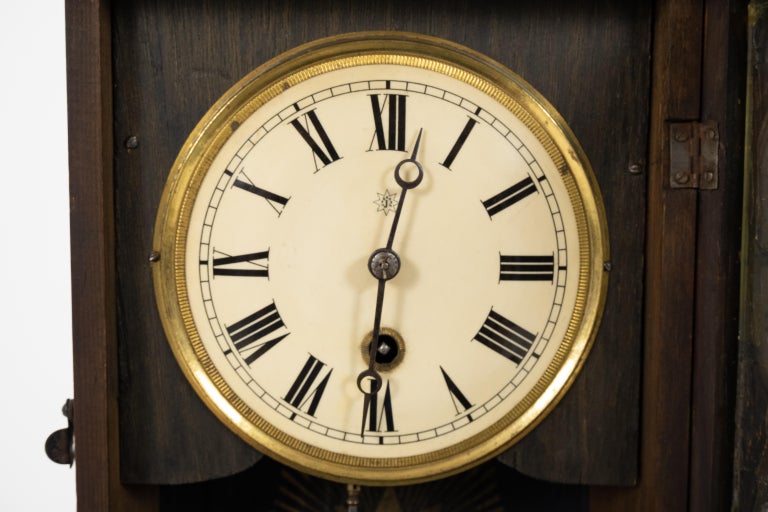 Antique Junghans Table Clock Annie Brown Inscription, 1915 at 1stDibs