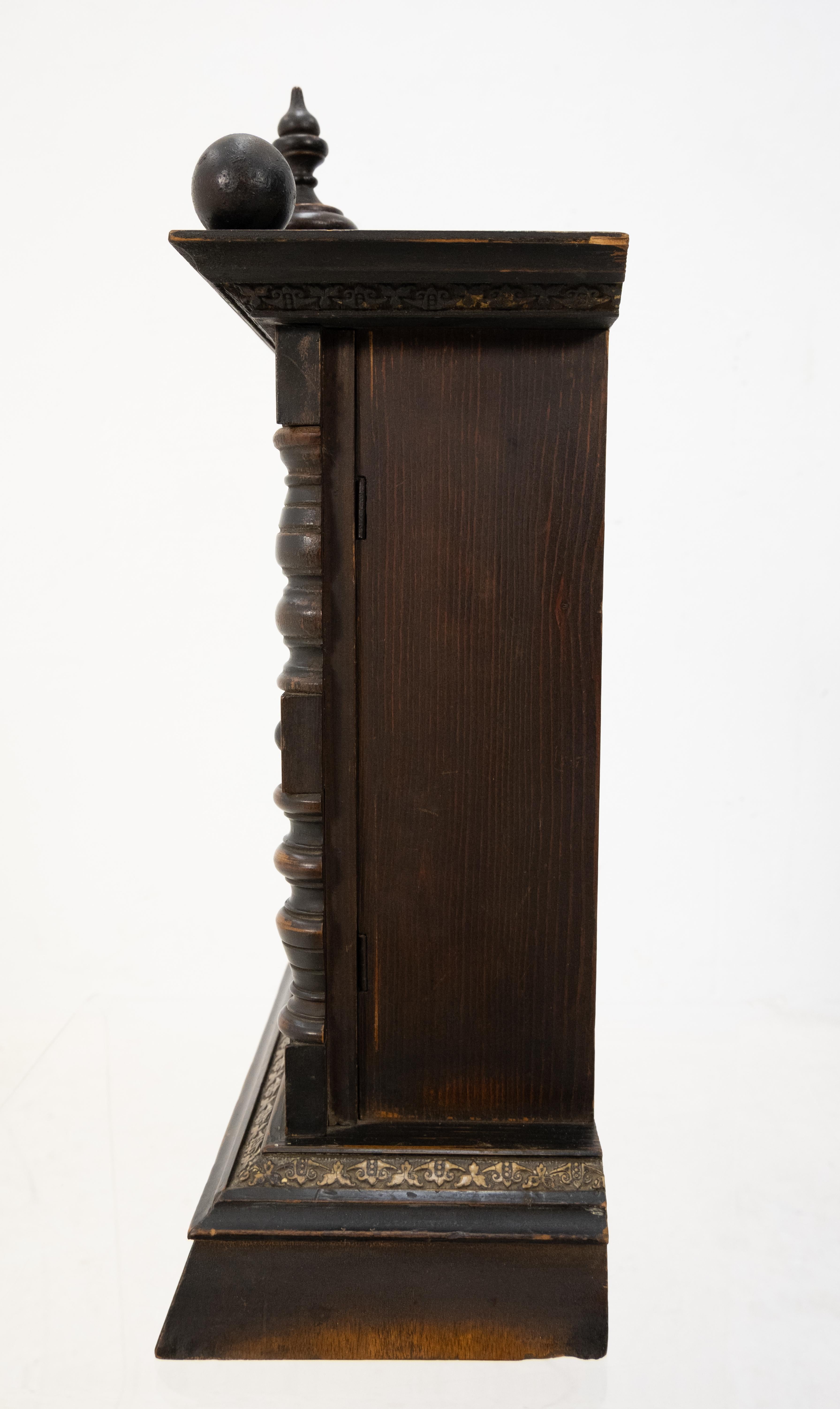 Antique Junghans Table Clock Annie Brown Inscription, 1915 In Good Condition In Den Haag, NL