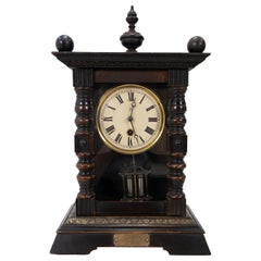 Antique Junghans Table Clock Annie Brown Inscription, 1915