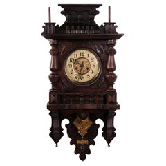 Antique Junghans Wall Clock in Walnut from the 1920s