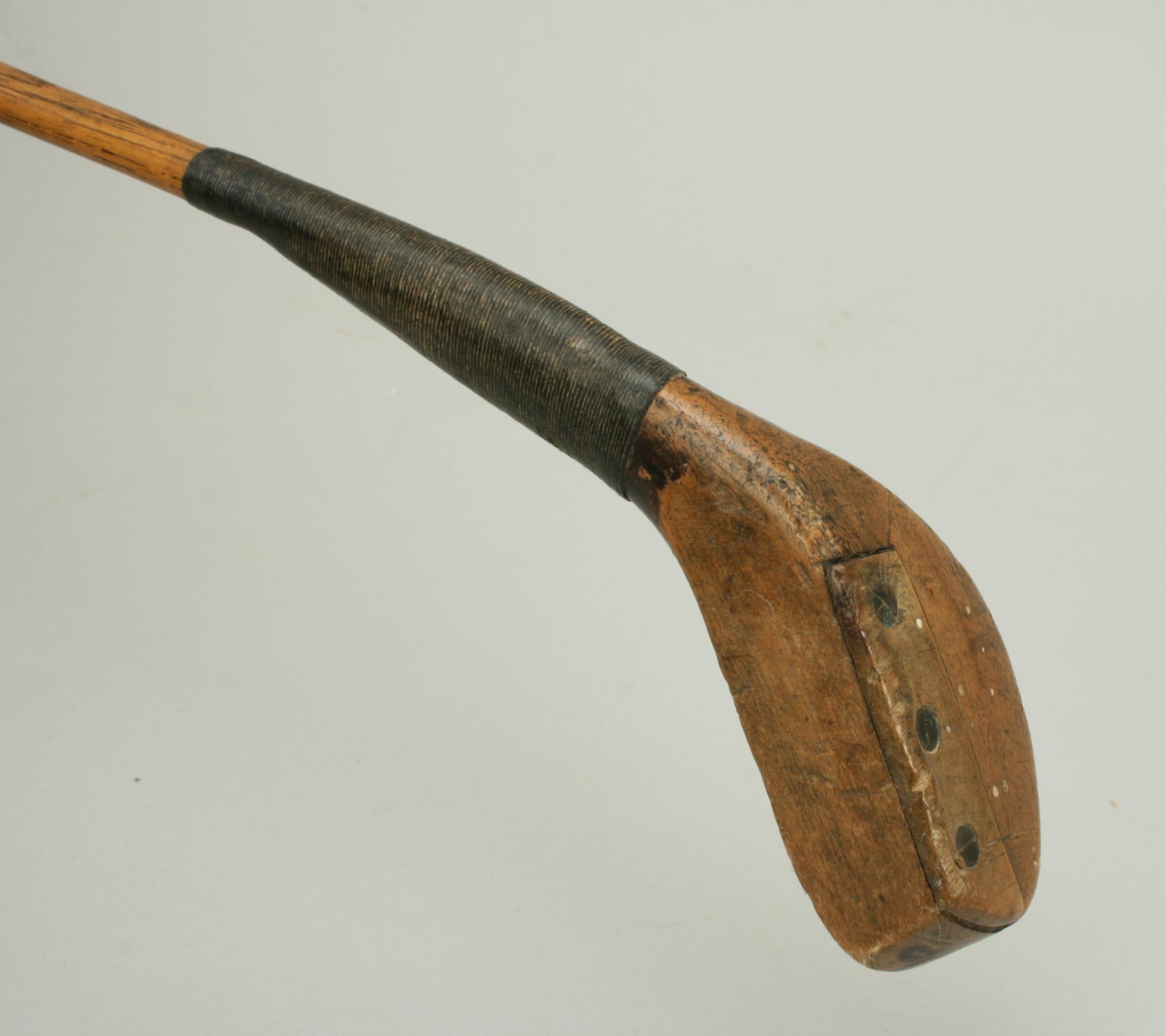 Late 19th Century Antique Juniors Scared Head Golf Club