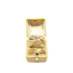 Antique J.W. Benson Ivory Coloured Ring Box, Royal Exchange London