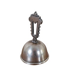 Antique JWR Sterling Silver .925 Dinner Table Butler Service Call Bell 37g