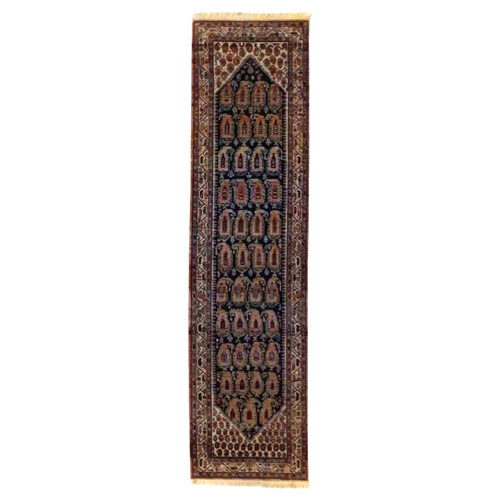 Antique Kadjar Karastan Oriental 3x12 Rug Runner With Boteh Design C1930

Measures- 135''L x 34.25''W 