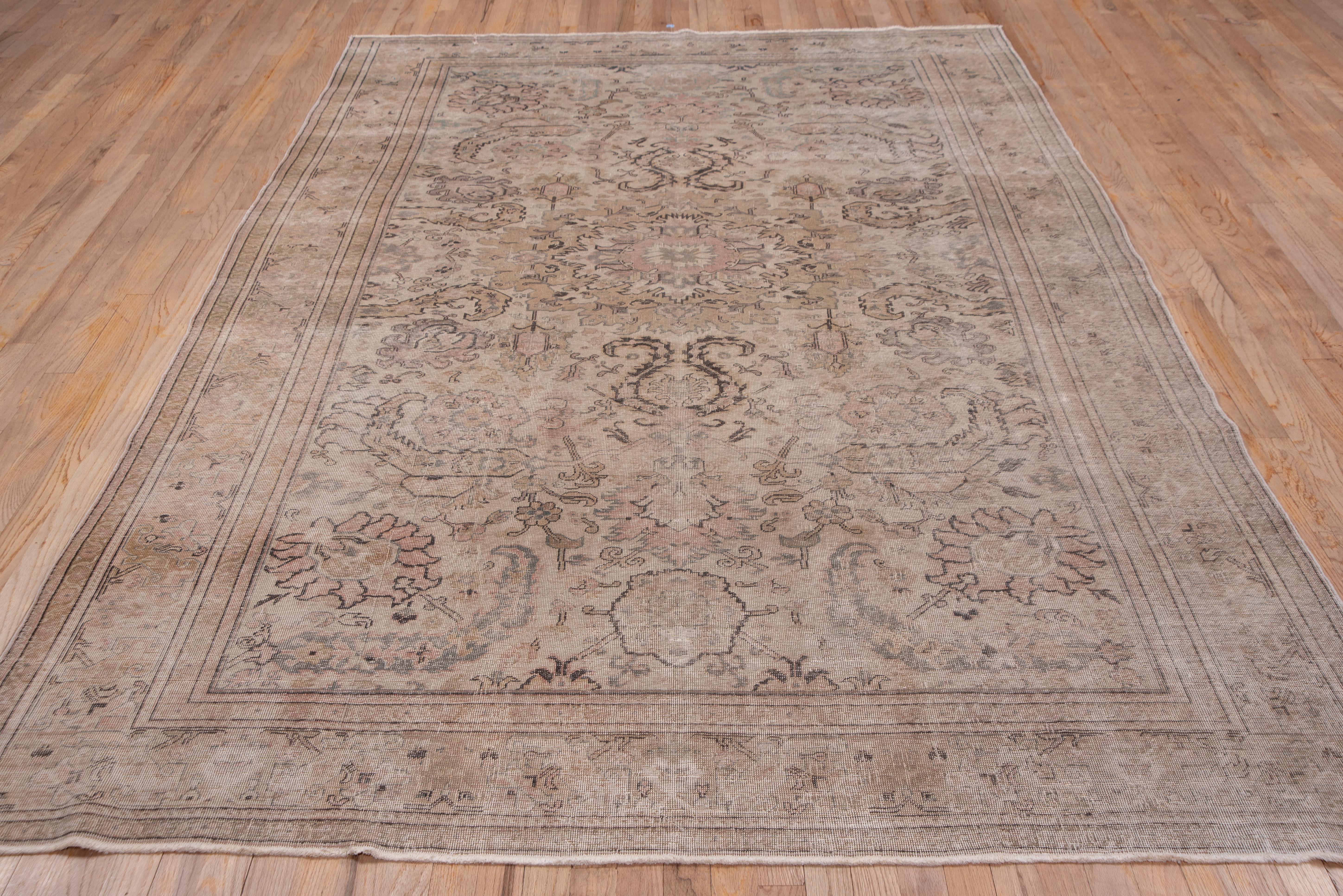 Turkish Antique Kaisary Carpet with Soft Tones