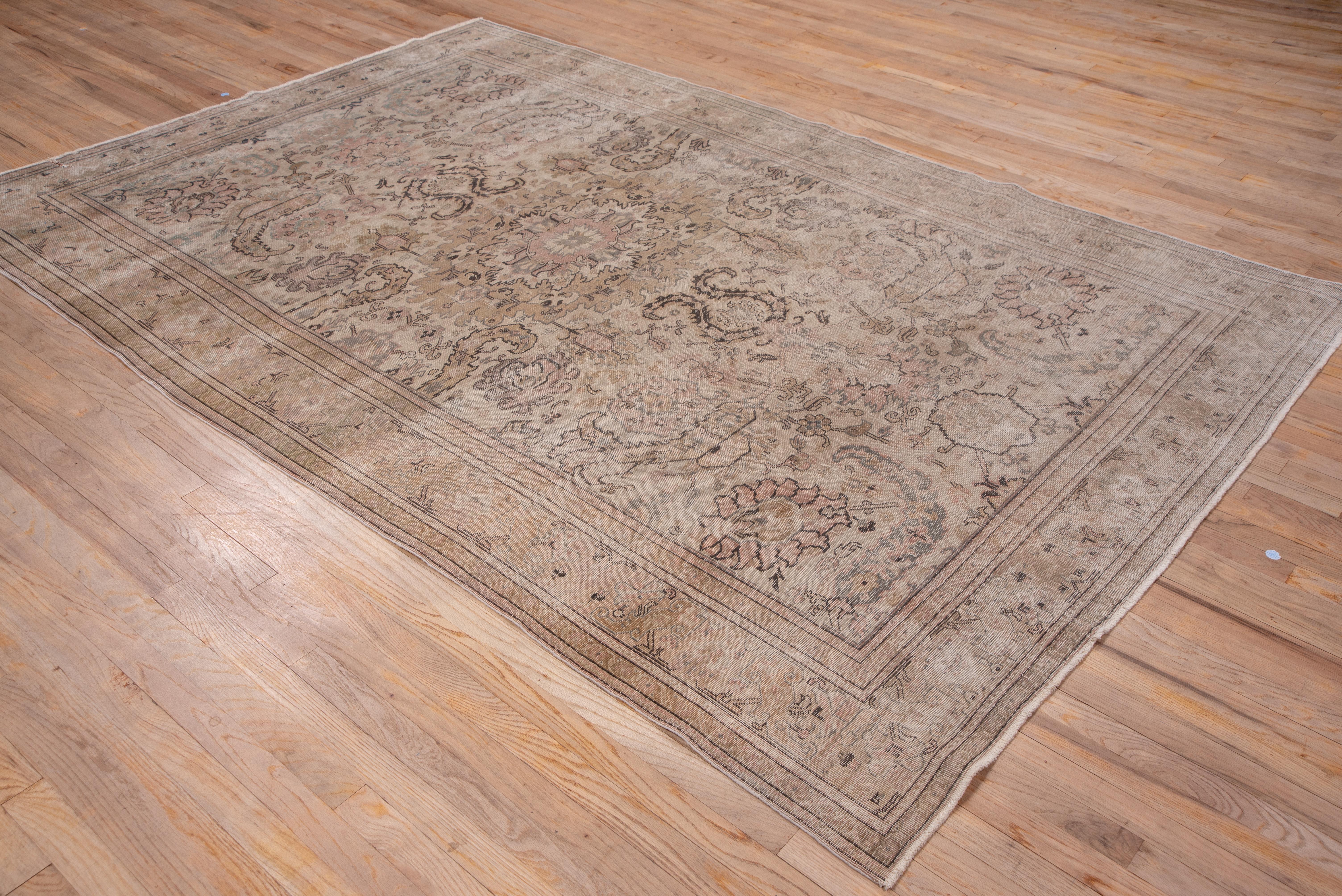 20th Century Antique Kaisary Carpet with Soft Tones