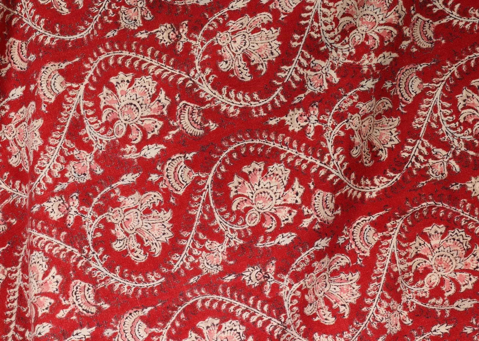 20ième siècle Textile ancien Kalamkari imprimé en bloc en vente