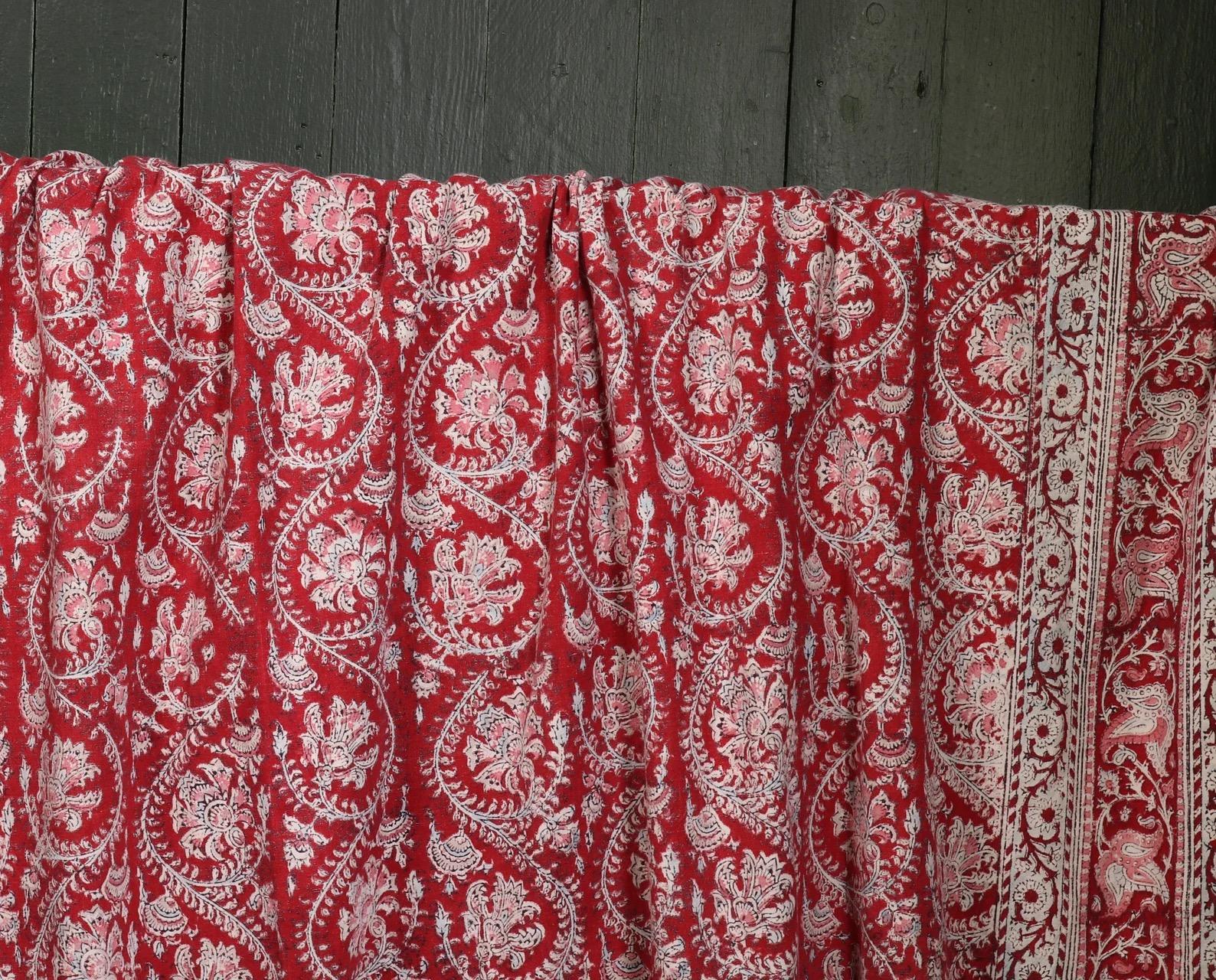 Textile ancien Kalamkari imprimé en bloc en vente 1