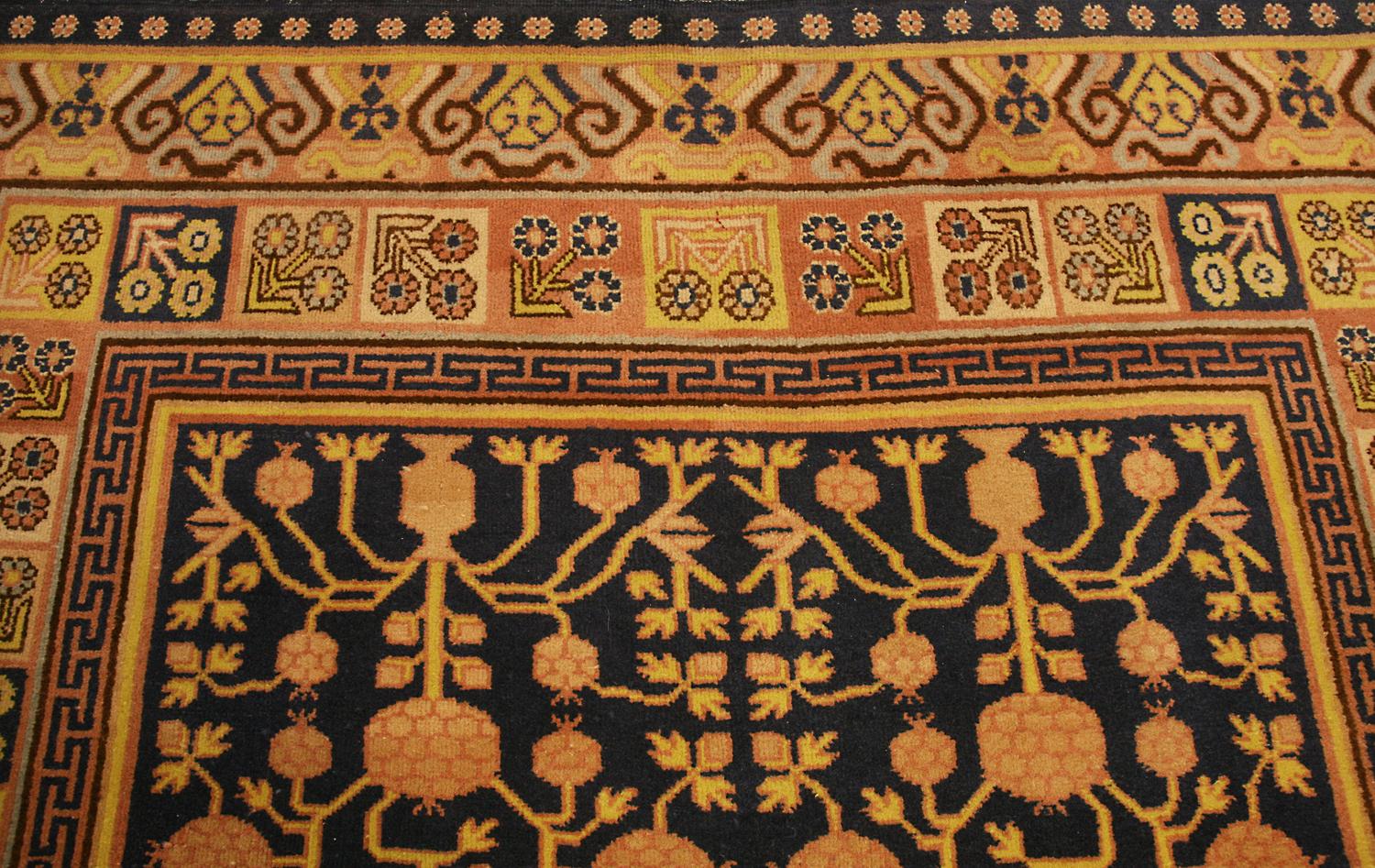 Other Antique Kalleh Khotan Wool Carpet East Turkistan, ca. 1920 For Sale