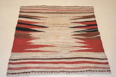 Ancien tapis Kilim Kamo Sofreh à motifs de flammes zoroastriennes