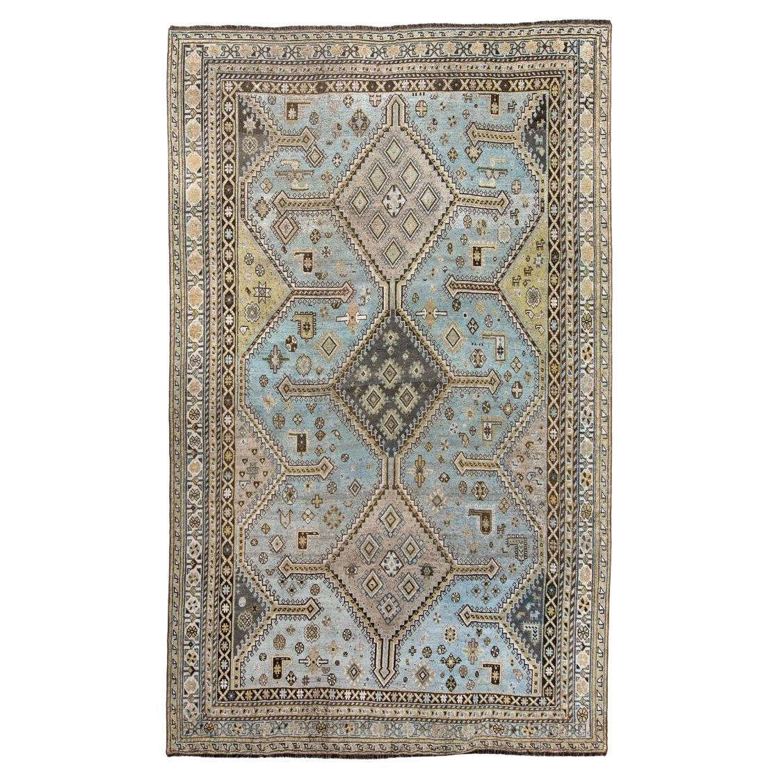 Kamseh antique avec champ bleu clair