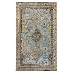 Kamseh antique avec champ bleu clair