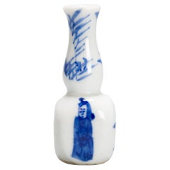Antique Kangxi Chinese Porcelain Dollhouse Vase Miniature Perfect Condition