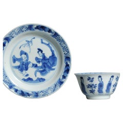 Antique Kangxi Period Chinese porcelain Tea Set Elegant Ladies Lizas Zotje Marke
