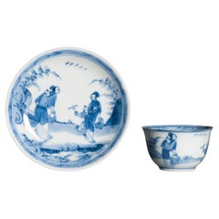 Antique Kangxi Period Eggshell Chinese porcelain Tea Set Ladies Child Garden
