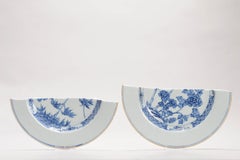 Antique Kangxi/Yongzheng Qing Chinese Porcelain Plate Bamboo Flowers Anhua, 18C