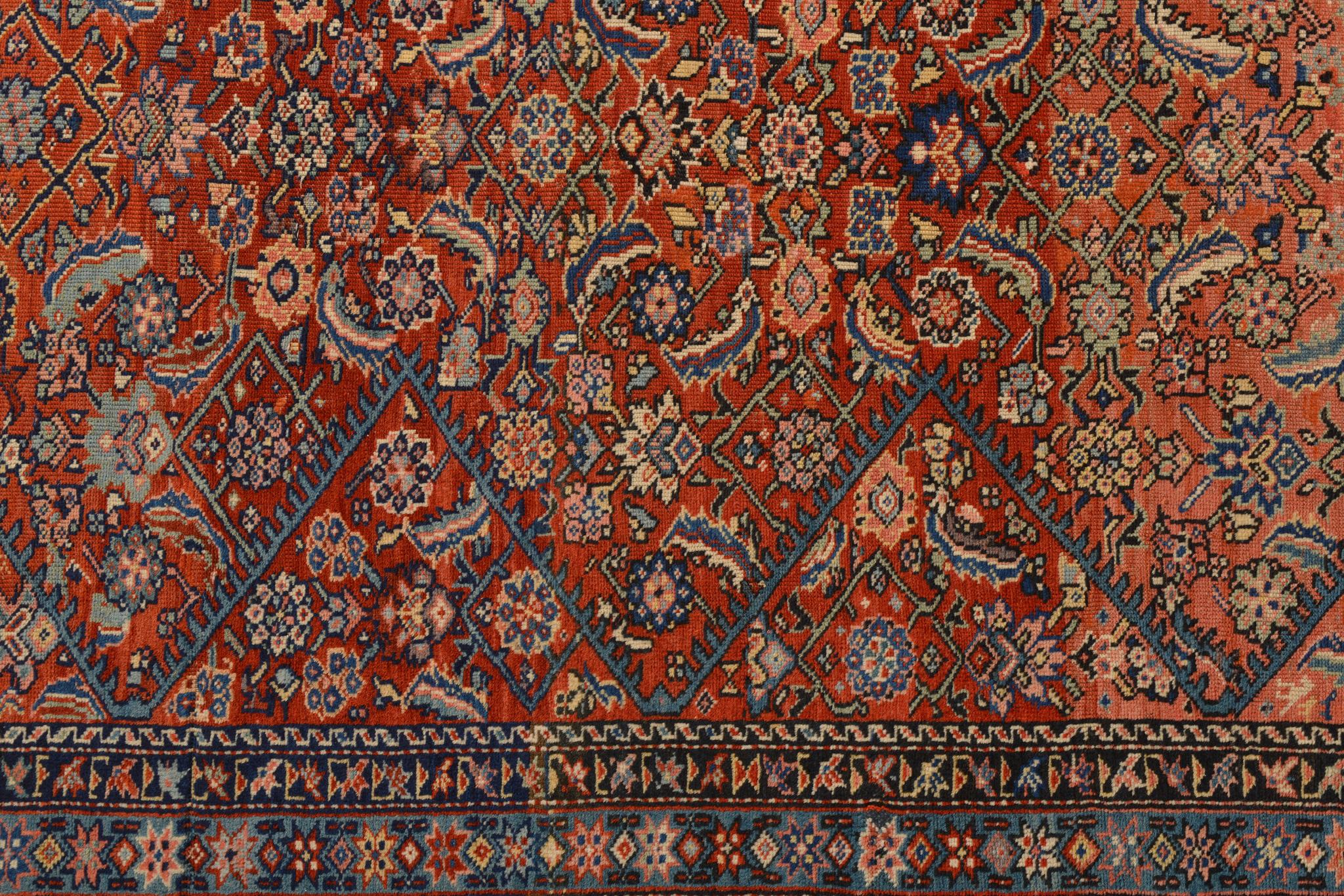 Caucasian Antique Karabagh Carpet, Dated 1875 For Sale