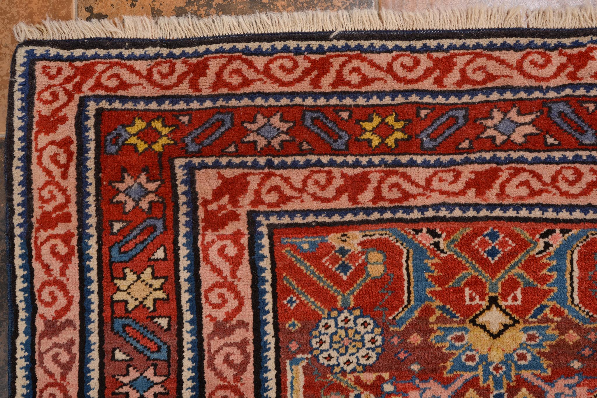Antique KARABAGH Carpet In Excellent Condition For Sale In Alessandria, Piemonte