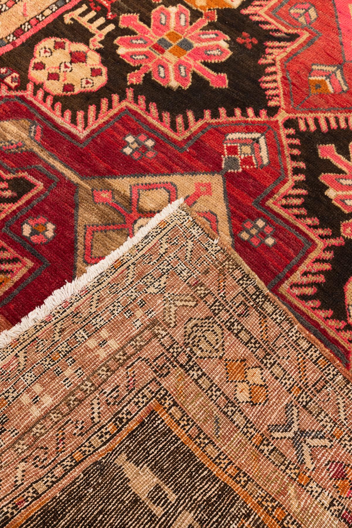 Hand-Knotted Antique Karabagh Carpet For Sale