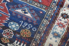 Antique Karabagh Caucasian Rug, Dated 1880