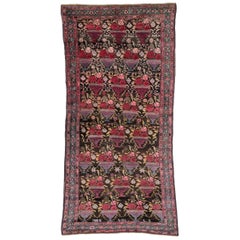 Antique Karabagh Collectible Rug, Full of Bouquets of Roses