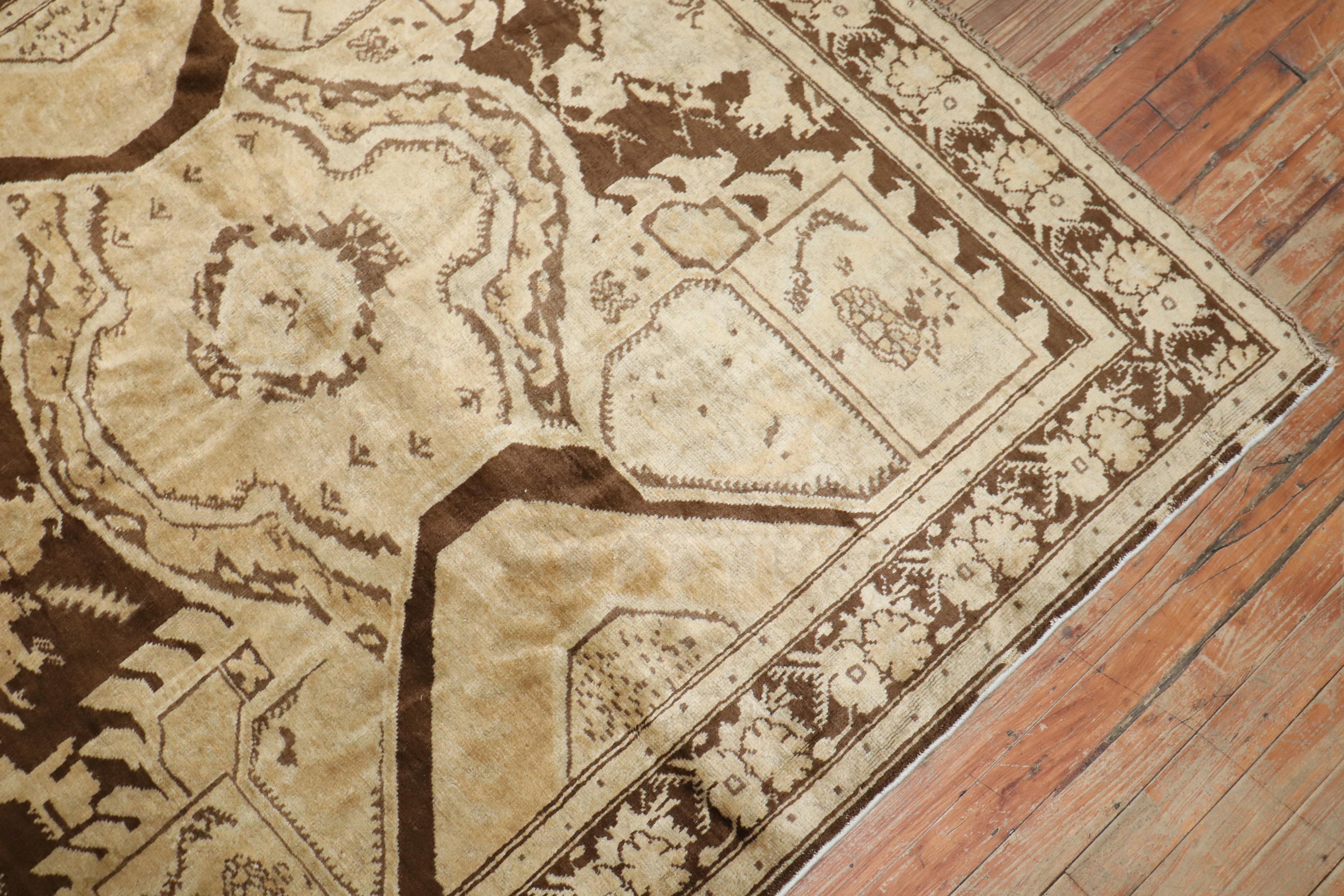 Zabihi Collection Antique Karabagh Gallery Rug In Good Condition For Sale In New York, NY