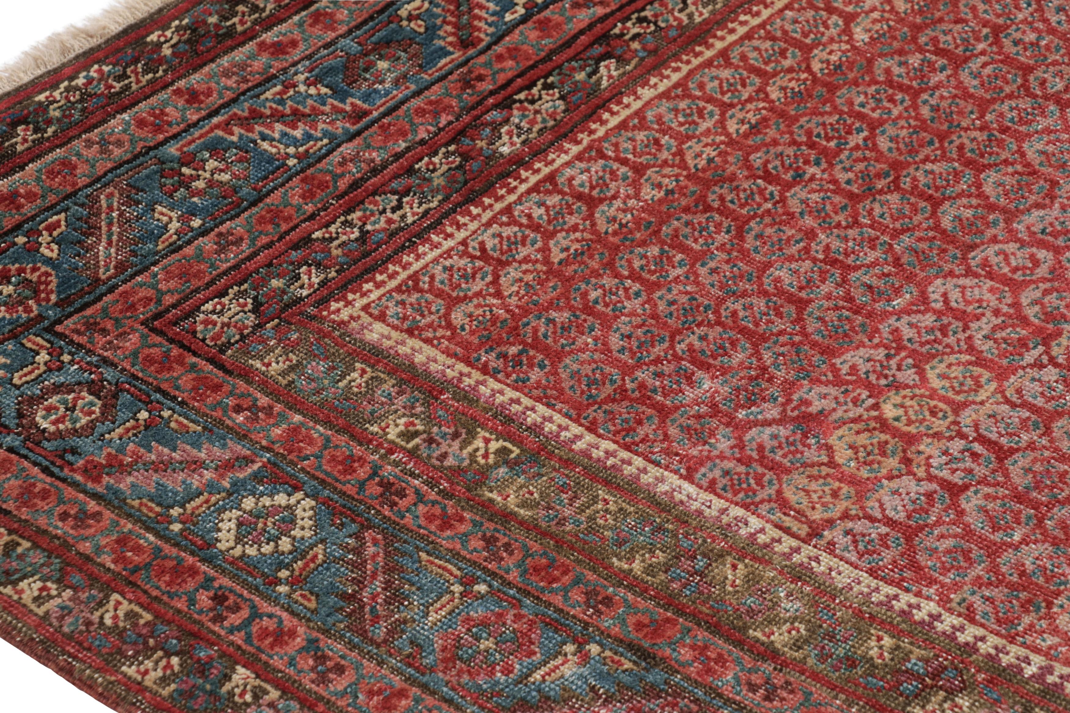 Antiker Karabagh Gallery Läufer, Perserteppich in Rot mit Paisleys - Rug & Kilim (Persisch) im Angebot