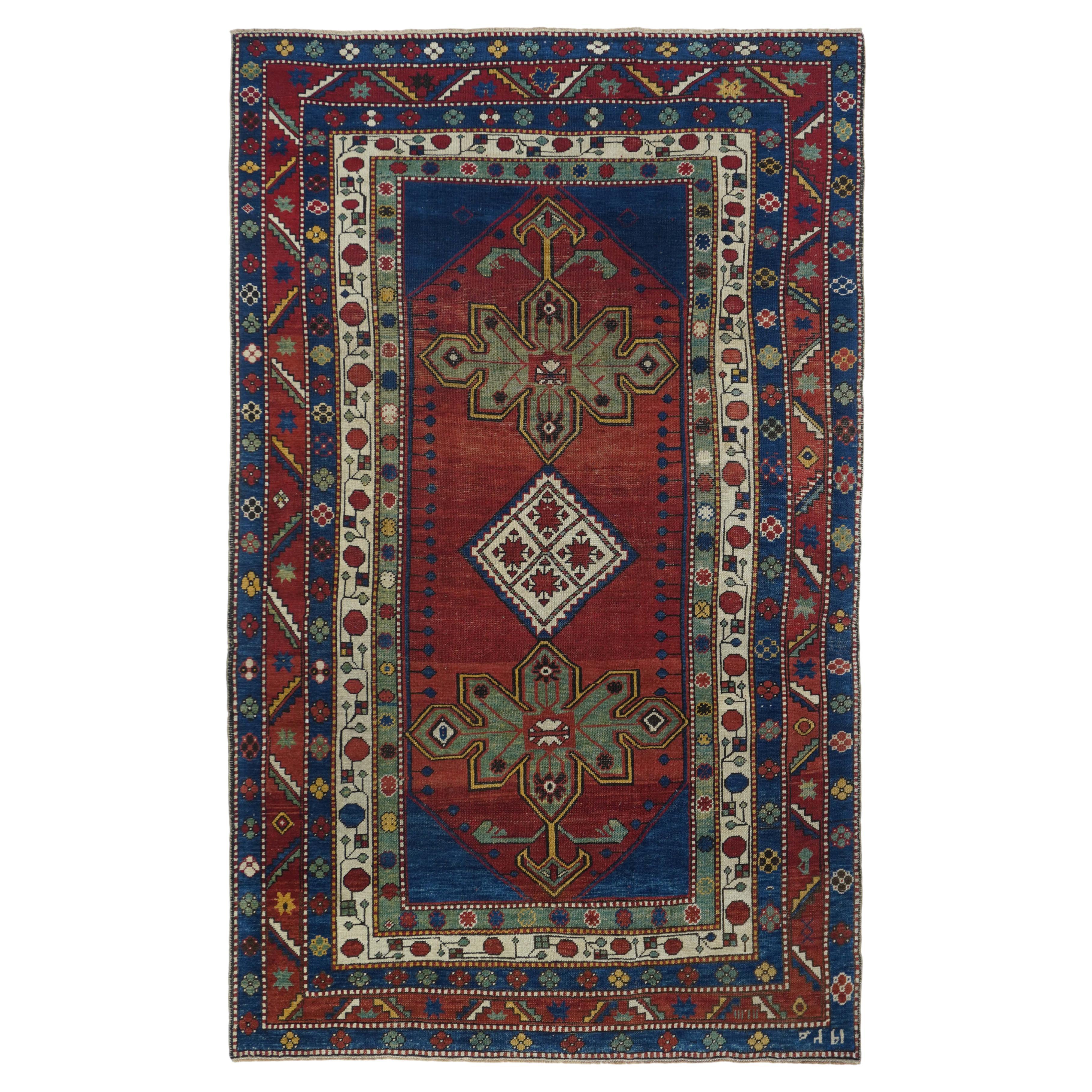 Antique Karabagh Kazak Rug For Sale