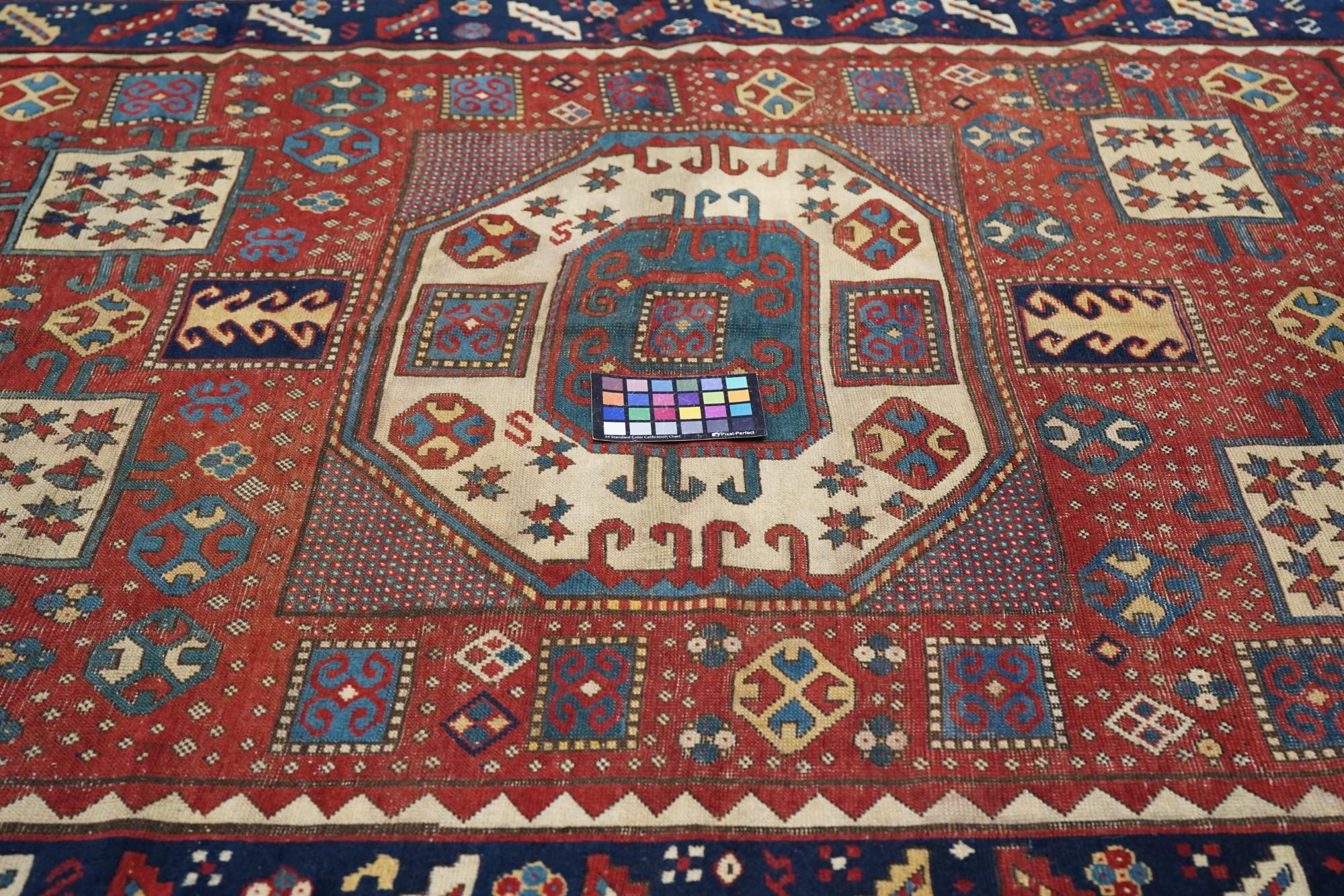 Antique Karabagh Kazak Rug For Sale 4