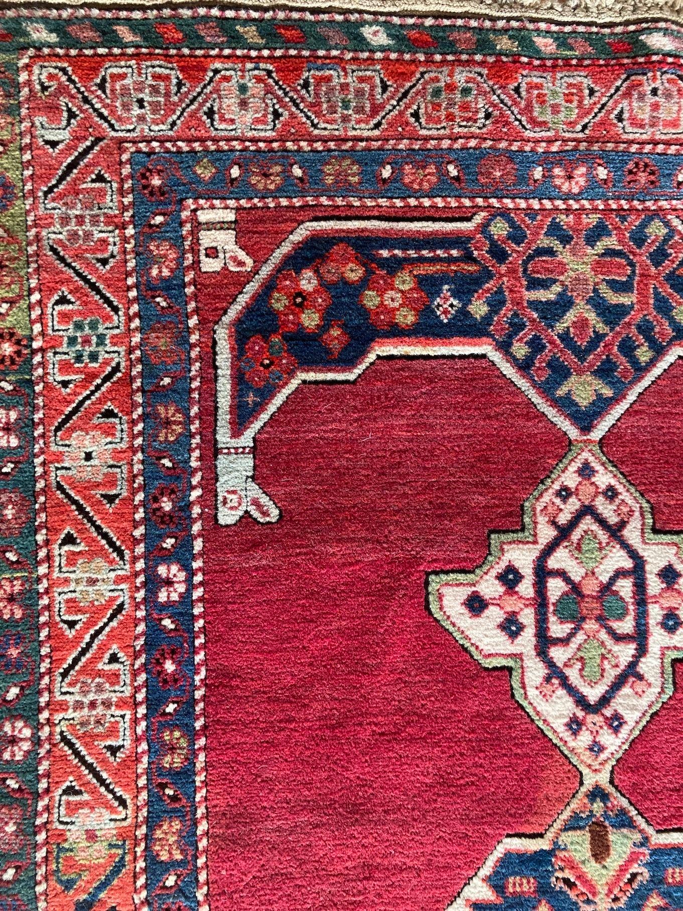 Antique Karabagh Long Rug 2.97m x 1.17m For Sale 6