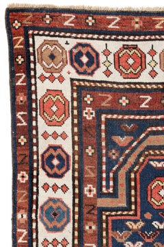 Antique Karabagh Prayer Rug, Wool, Caucasus, c. 1900, 53"x29"