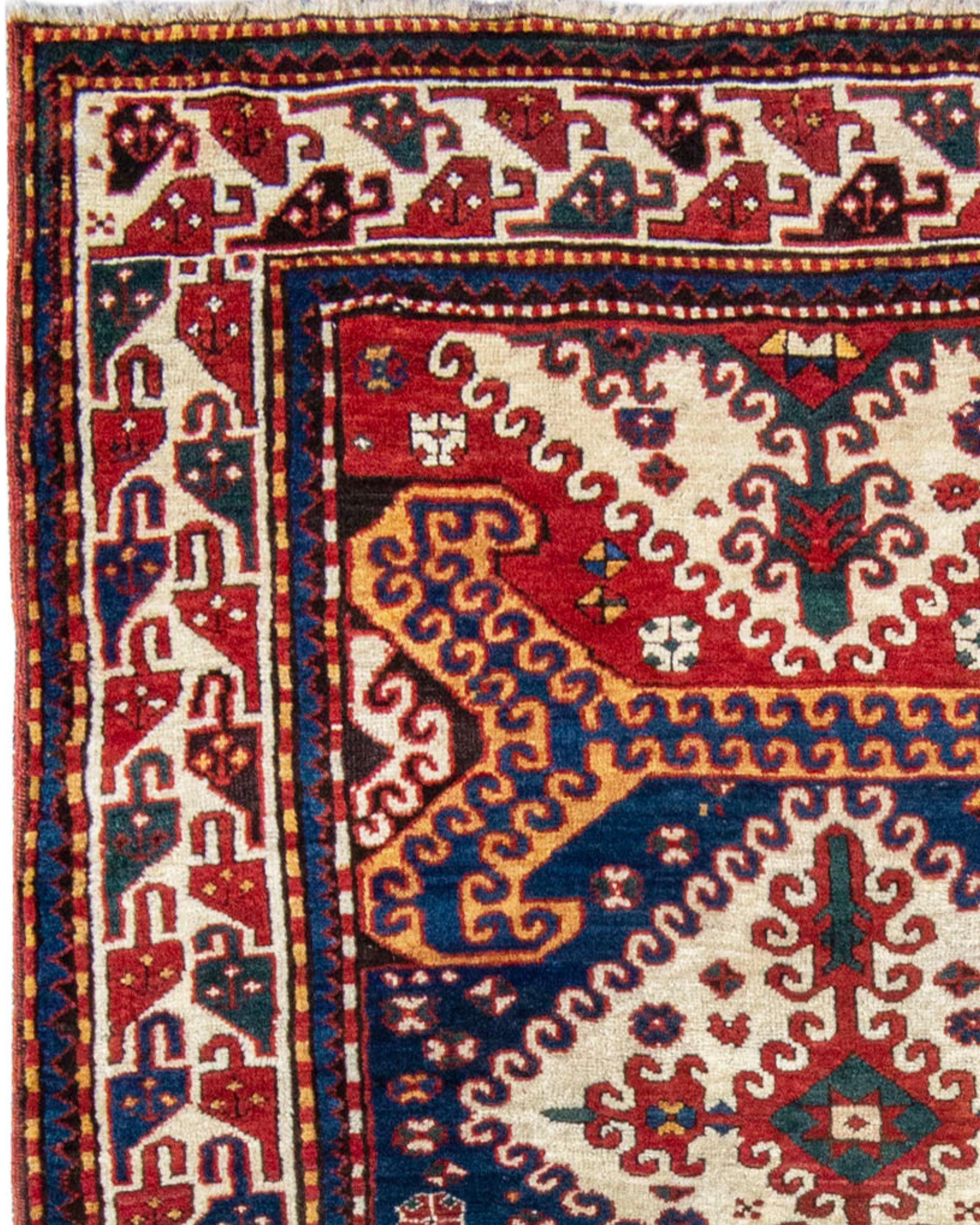 Hand-Woven Antique Karabagh Rug, 19th Century For Sale