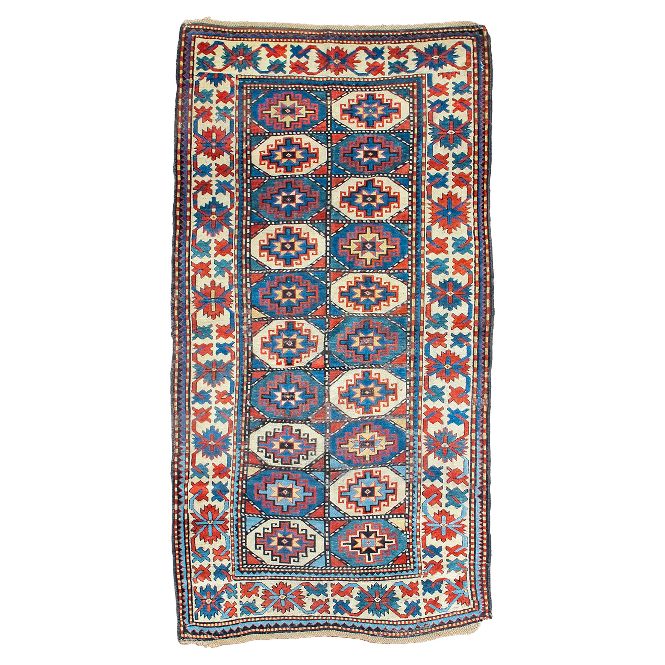 Alfombra antigua de Karabagh, siglo XIX