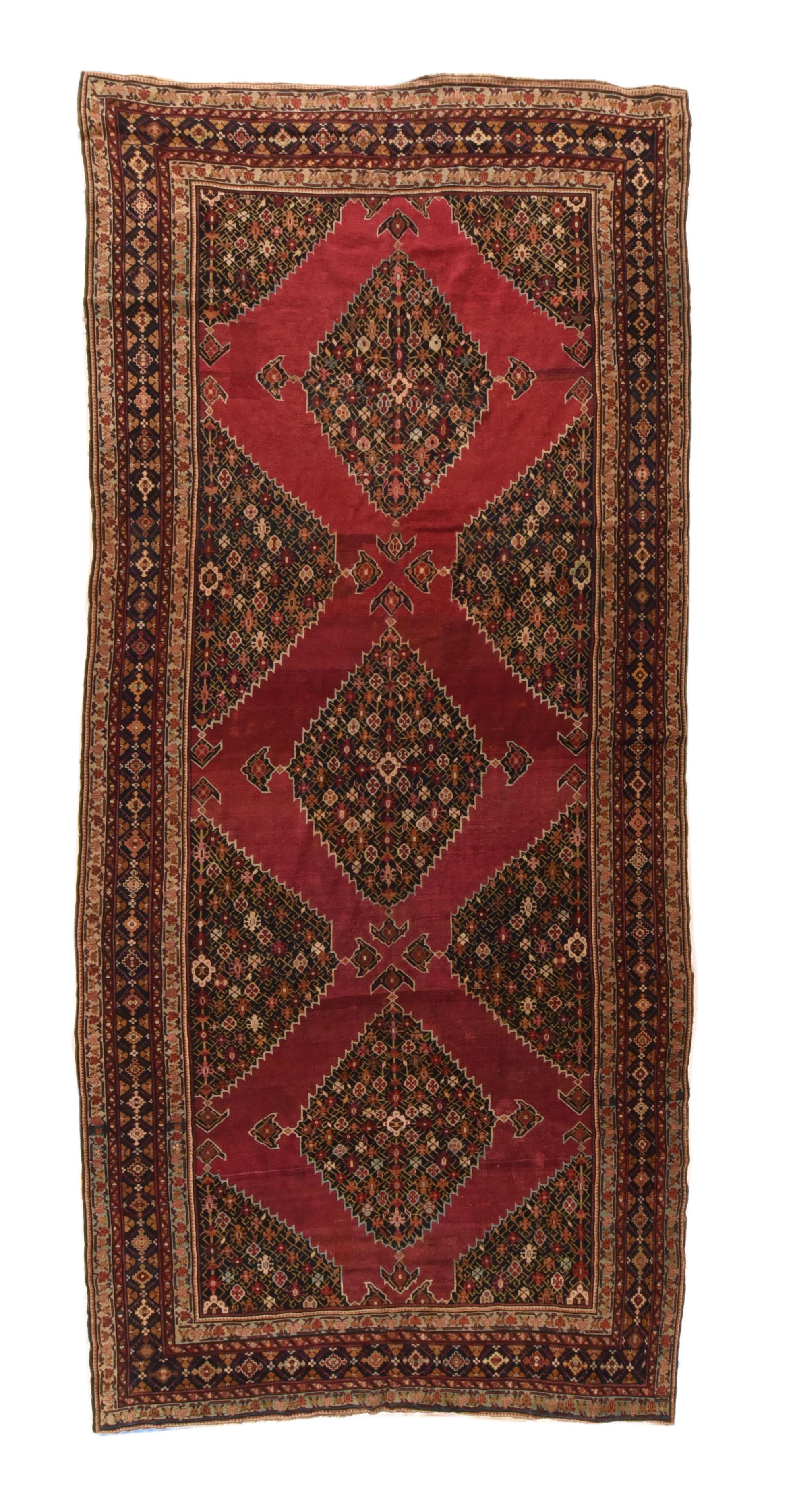 Antique Karabagh Rug In Excellent Condition For Sale In New York, NY
