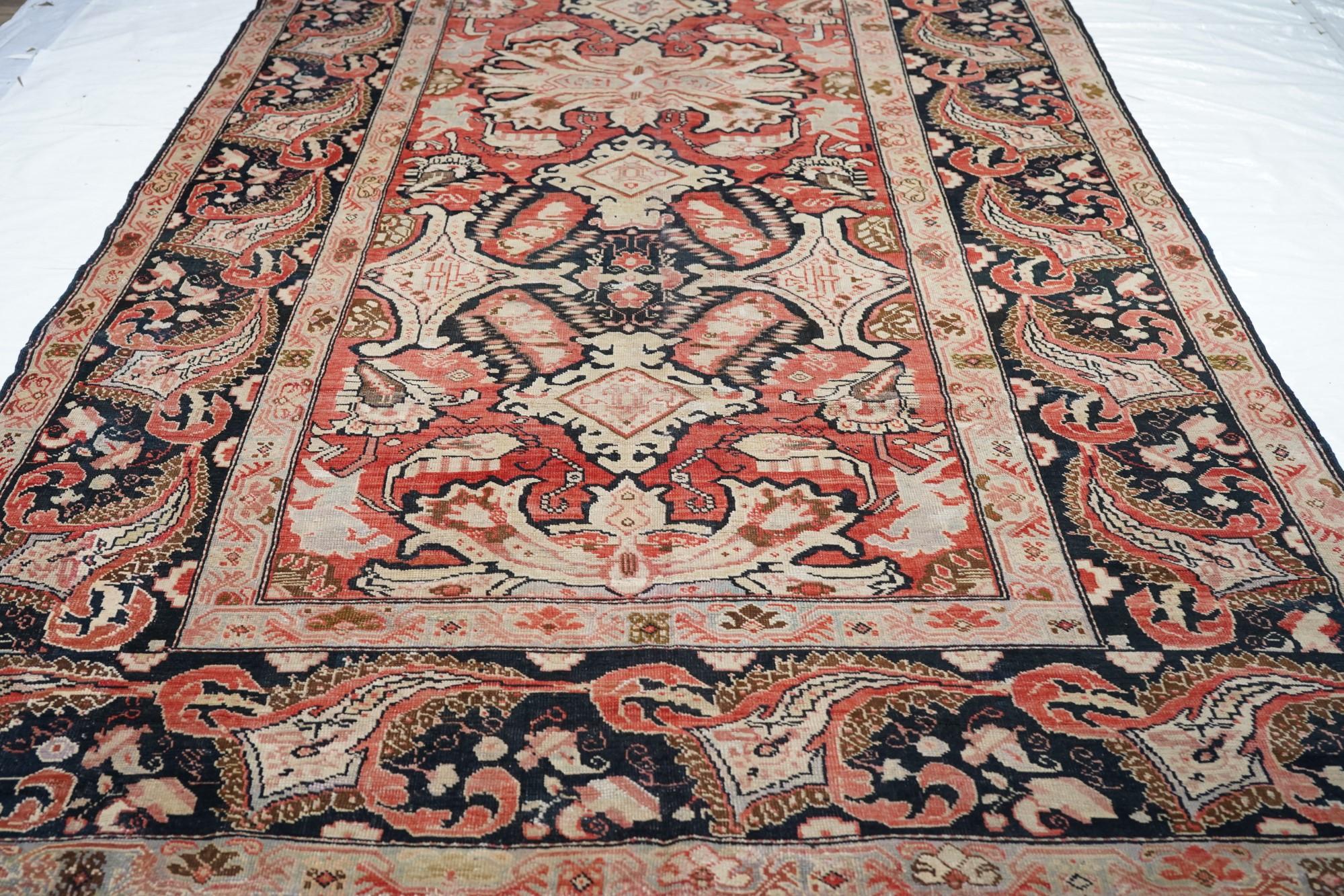 Wool Antique Karabagh Rug, Circa 1890 For Sale