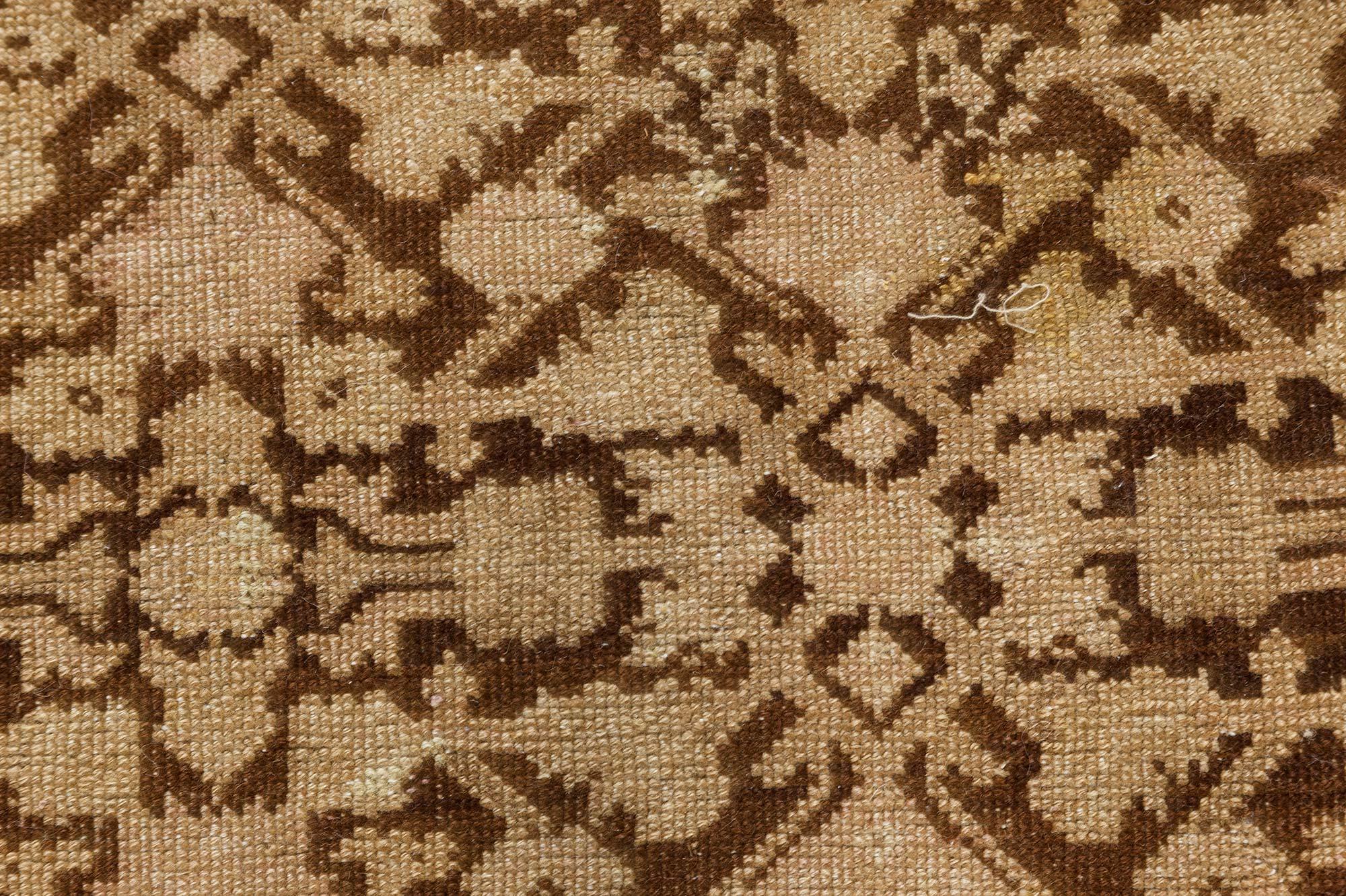 Caucasian Antique Karabagh Botanic Handmade Wool Rug For Sale