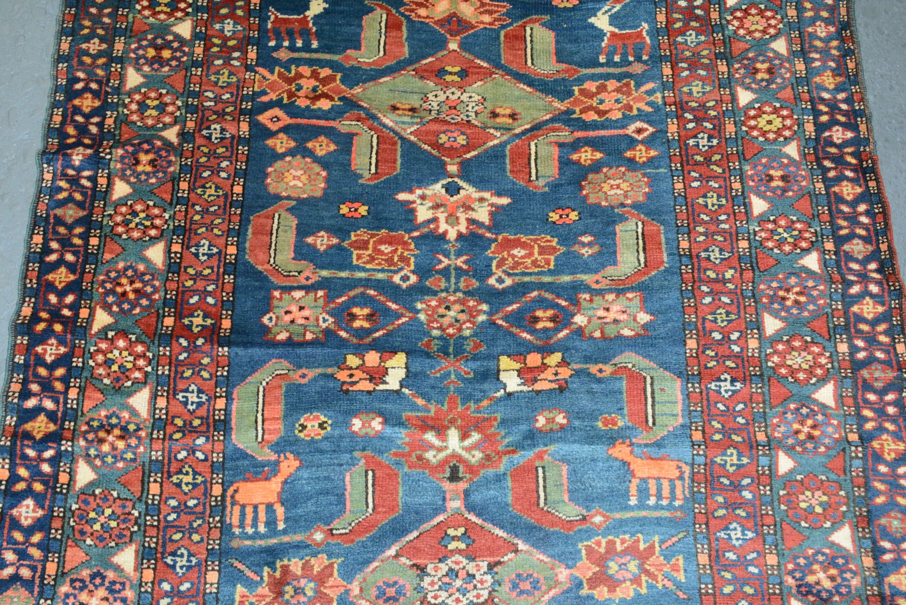 Antique Karabagh Rug In Excellent Condition For Sale In Closter, NJ