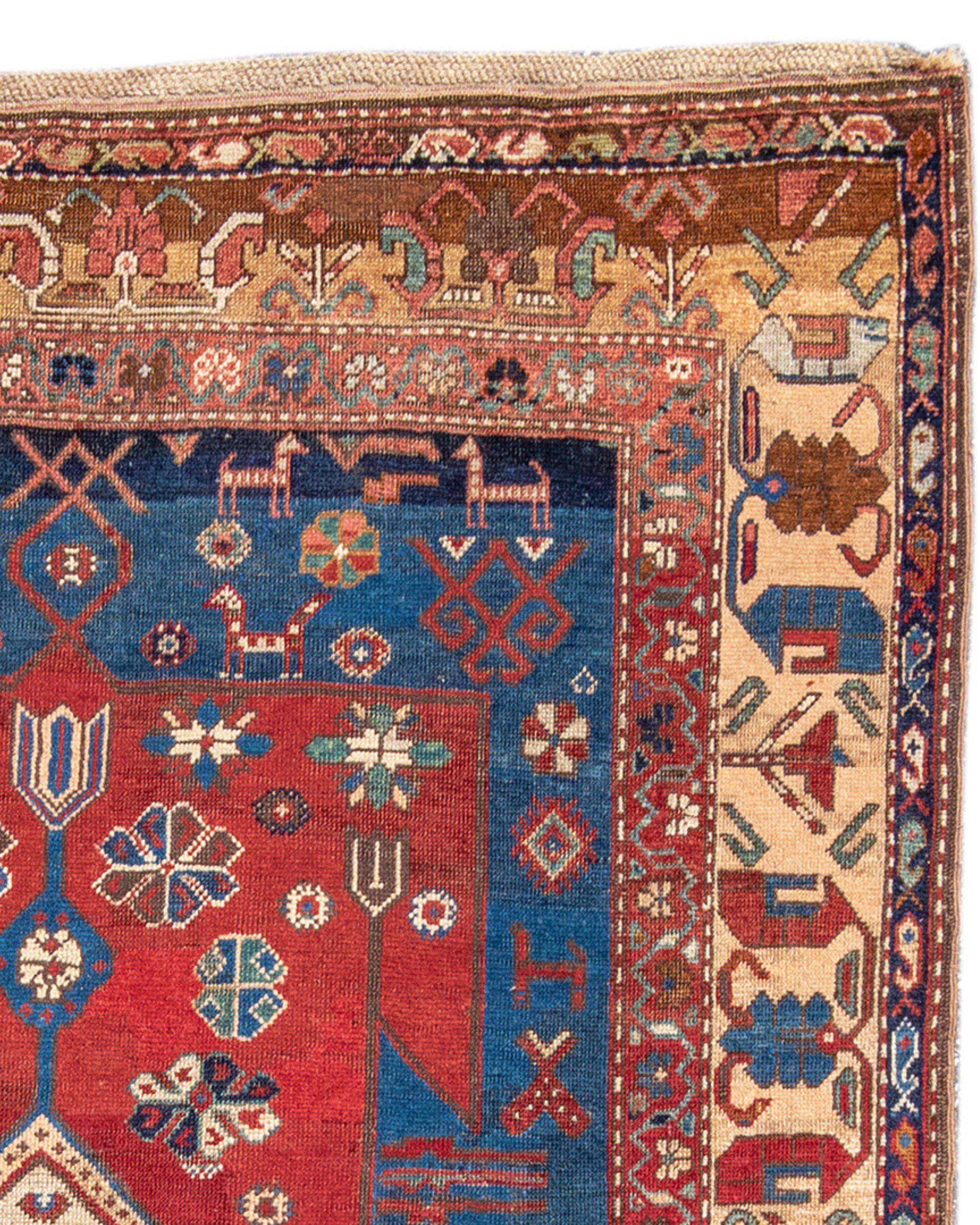Antique Karabagh Rug, Late 19th Century

Additional Information:
Dimensions: 4'11