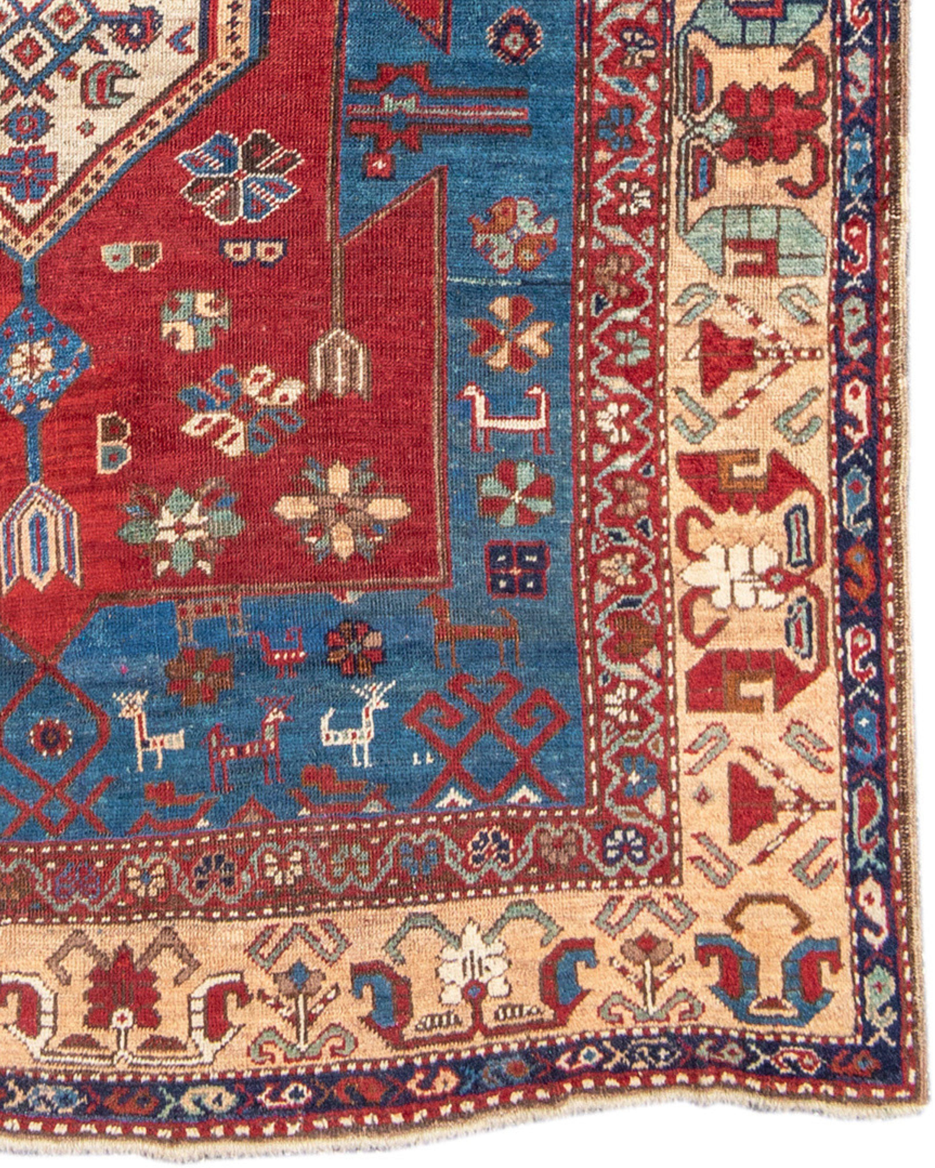 Antique Karabagh Rug, Late 19th Century In Good Condition For Sale In San Francisco, CA