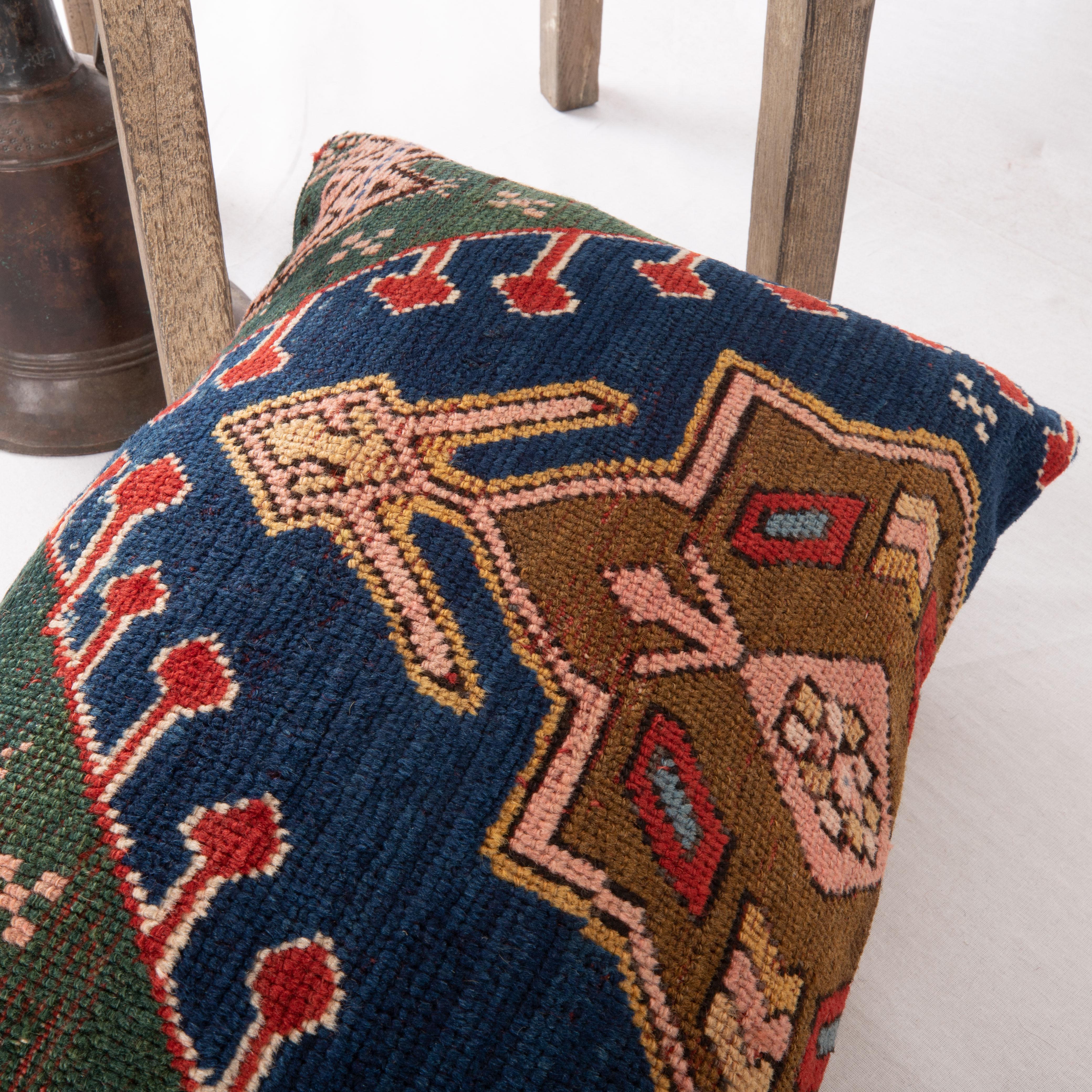 Antique Karabagh Rug Pillow Cover, Early 20th C. In Good Condition For Sale In Istanbul, TR