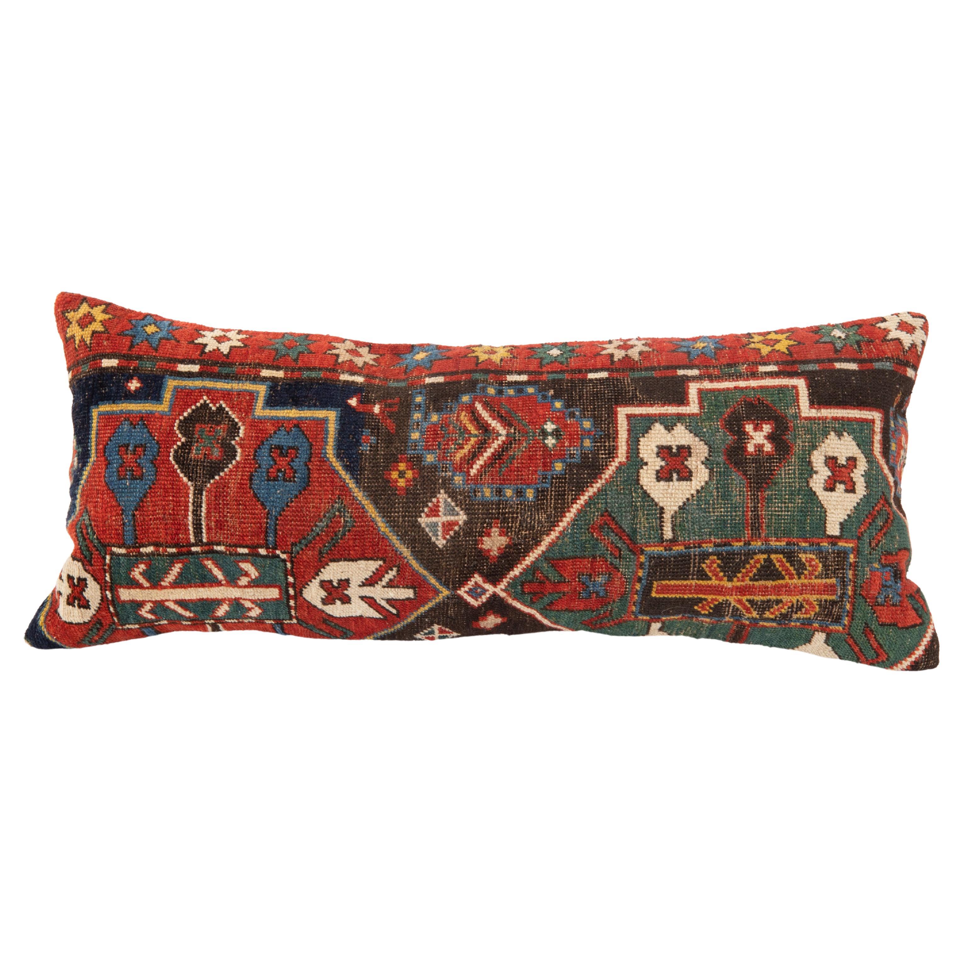 Couvercle d'oreiller antique tapis Karabagh, début du 20e siècle