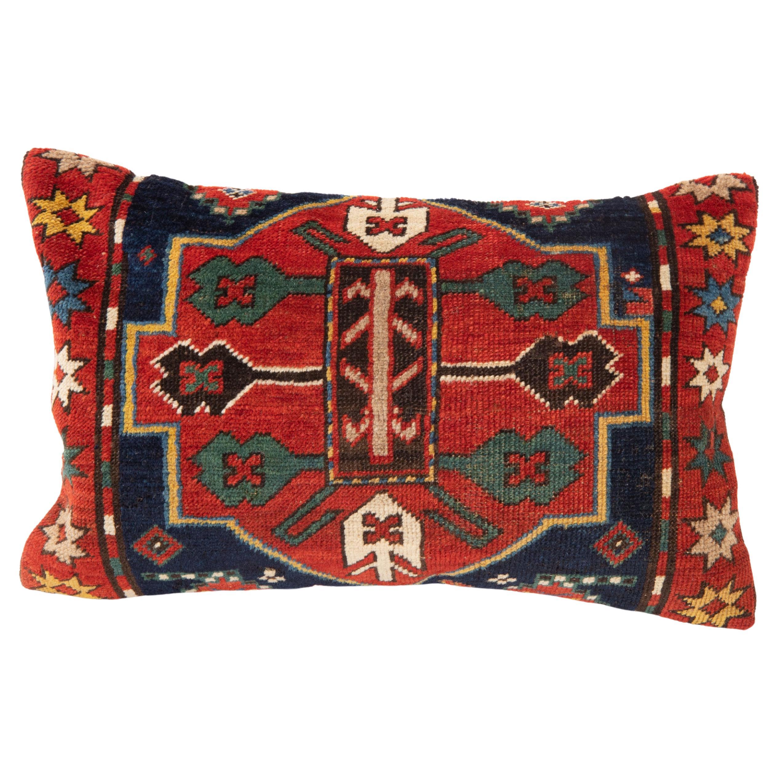 Antique Karabagh Rug Pillow Cover, Early 20th C. For Sale