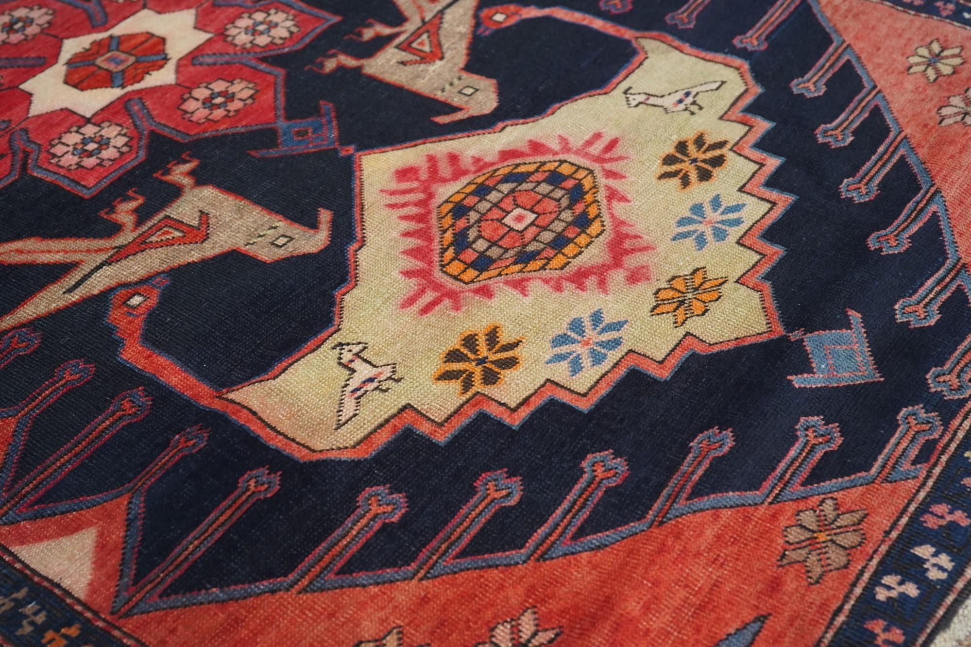 Early 20th Century Antique Karabagh Runner 3'2'' x 12'2'' For Sale