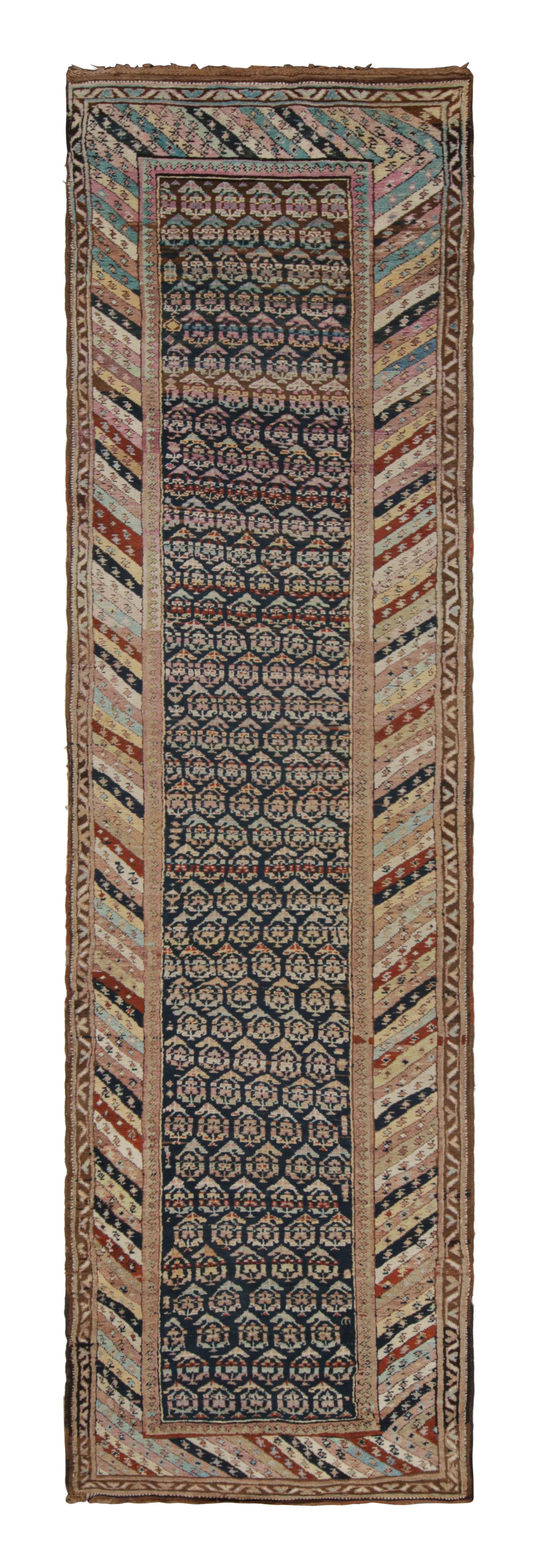 Antique Karabagh Runner Beige Brown Classic Rug & Boteh Pattern by Rug & Kilim