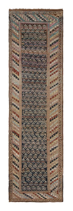 Antique Karabagh Runner Beige Brown Classic Rug & Boteh Pattern by Rug & Kilim