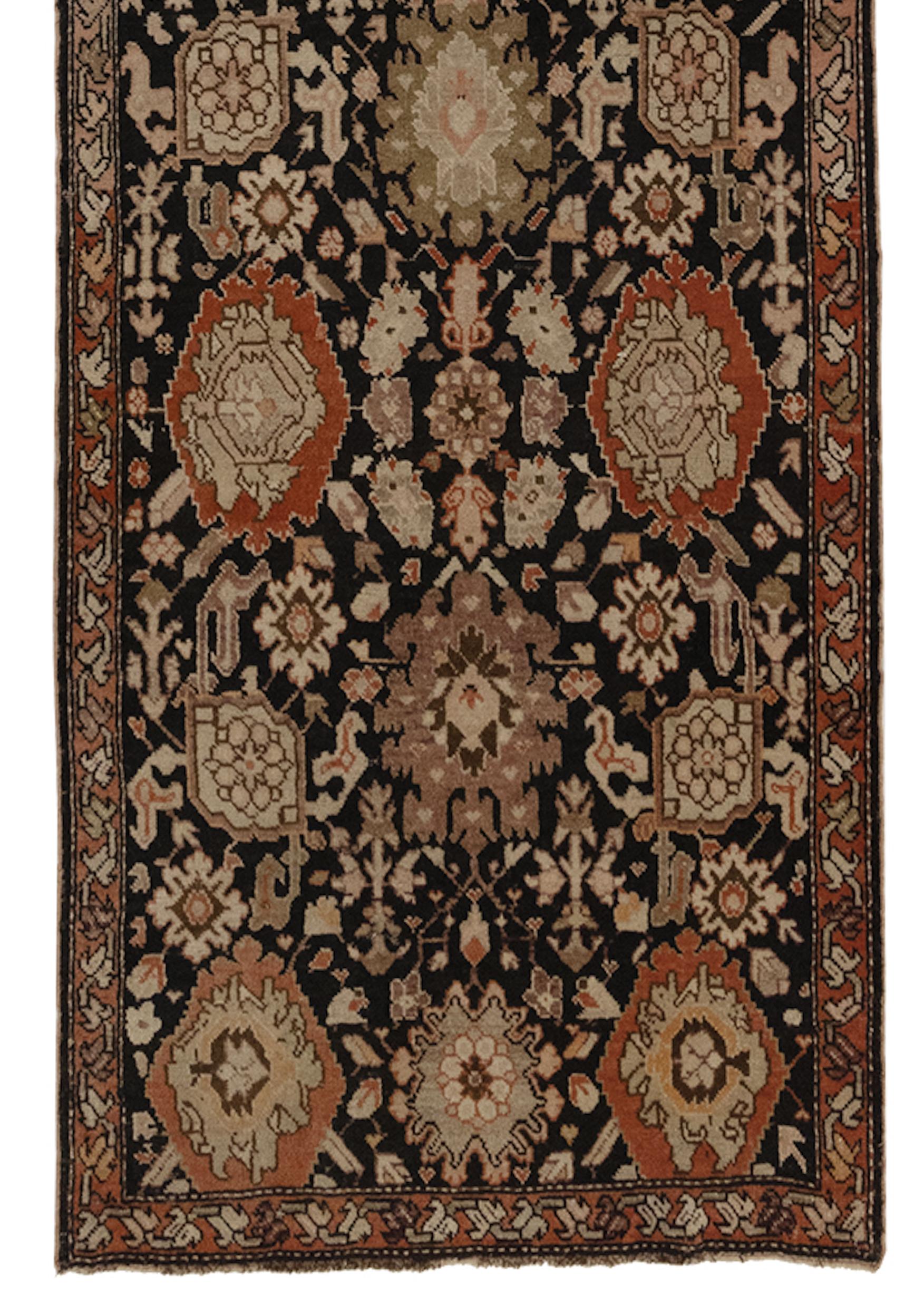 Central Asian Antique Karabagh Runner, circa 1880s For Sale